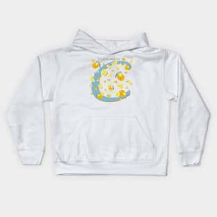 Vitamin C Lemons Pattern Kids Hoodie